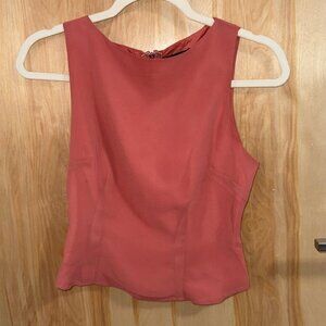 Pretty Little Things Blush Rose Chiffon Boat Neck Top Size 4